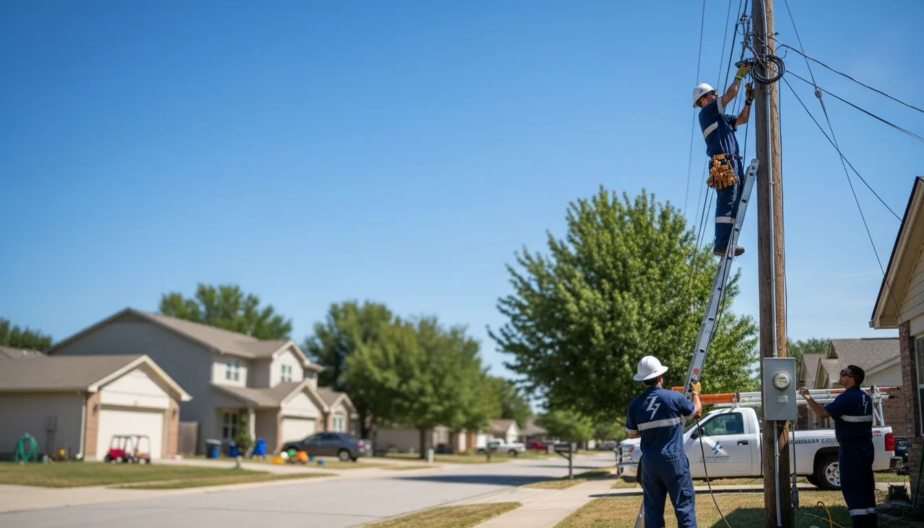 Residential electrician providing installation services in Pine River, WI